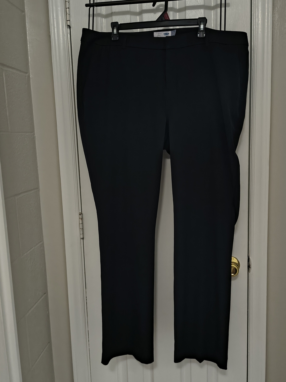 Old Navy Black Straight-Leg Work Trousers